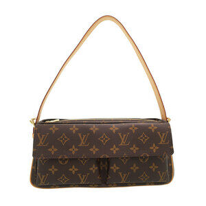 Louis Vuitton Monogram Leather Brown Viva Cite Semi Shoulder Bag